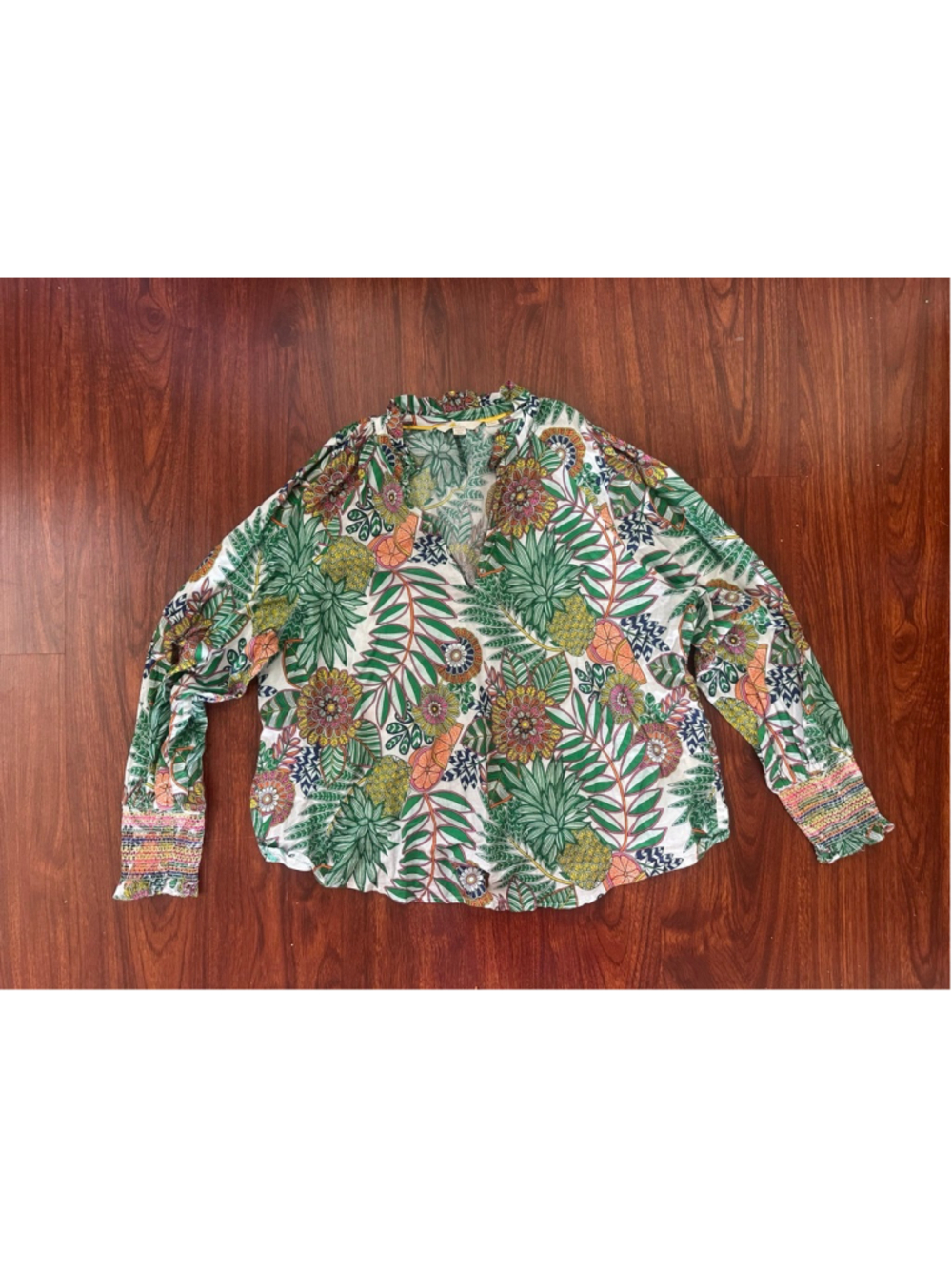 Women's Size 20 Boden Tropical Print Blouse